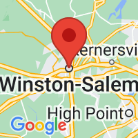 Map of Winston Salem, NC US
